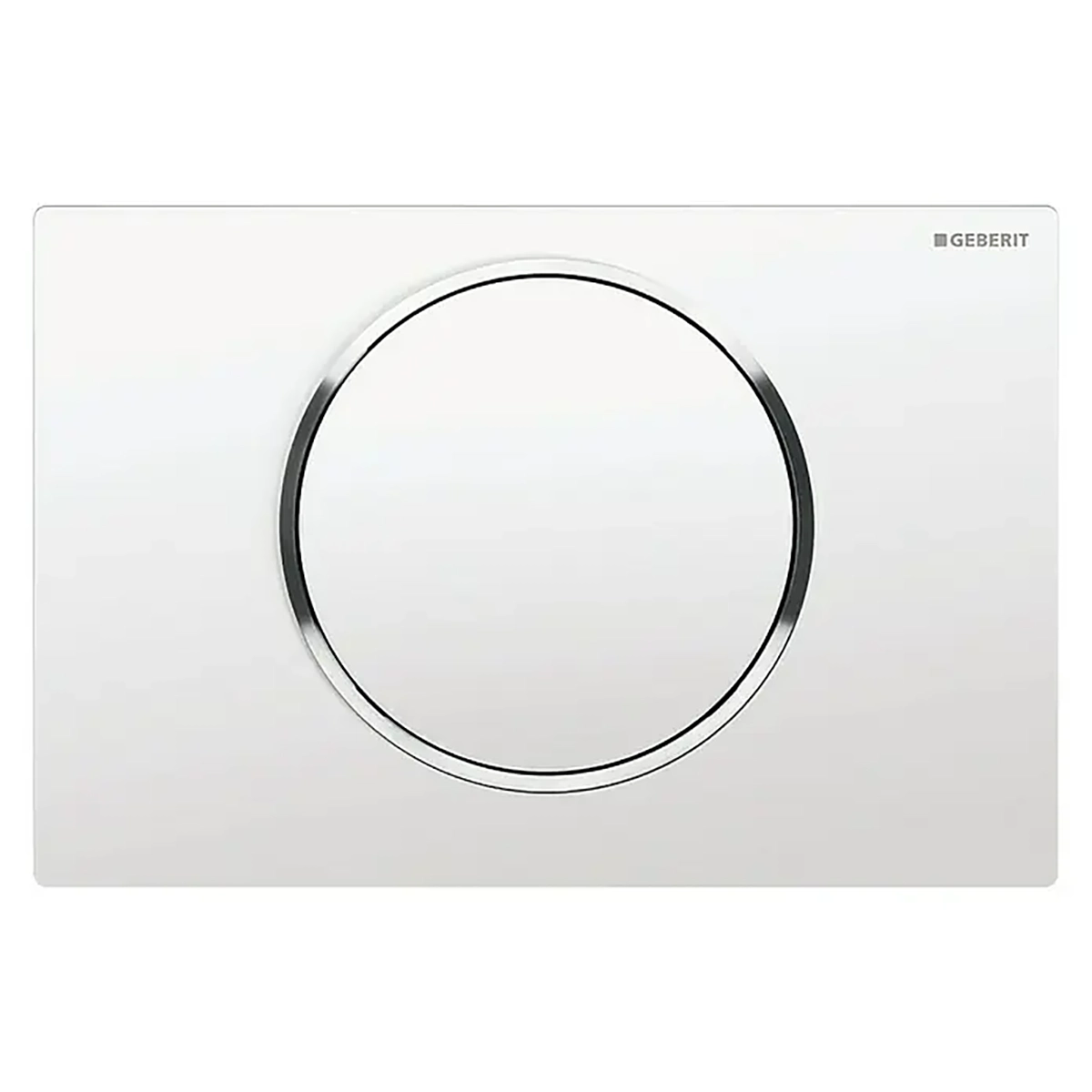 Geberit Sigma10 Betätigungsplatte Weiß/Chrom
