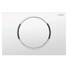 Geberit Sigma10 Betätigungsplatte Weiß/Chrom