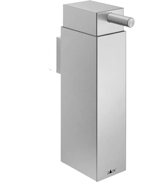 Der Seifenspender „ZACK LINEA“ (40368) – silber von ZACK besticht durch sein modernes, rechteckiges Design und den Pumpgriff; dieser wandmontierte Spender verleiht jedem Badezimmer Stil und Komfort.