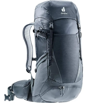 Der deuter Futura Pro 36 Wanderrucksack - schwarz ist ein großer Wanderrucksack mit vielen Fächern, gepolsterten Schultergurten und dem Aircomfort Sensic Pro Rückensystem für höchsten Tragekomfort.