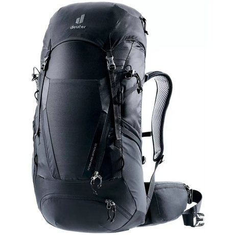 Der deuter Futura Pro 36 Jaypack Fotorucksack - schwarz verfügt über mehrere Tragegurte, Reißverschlussfächer und gepolsterte Schulter- und Hüftgurte - perfekt für den Transport von Kameraausrüstung oder DSLR auf jedem Abenteuer.