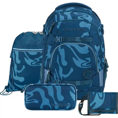 coocazoo MATE Schulrucksack-Set „Breaking Waves“