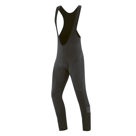 Die Gonso Montana Bib 2 Herren Fahrradhose in Größe S, schwarz, bietet volle Beinabdeckung mit Schulterriemen; als Softshell-Radhose gefertigt, ist sie winddicht und wasserabweisend für Komfort und Schutz auf Ihren Fahrten.
