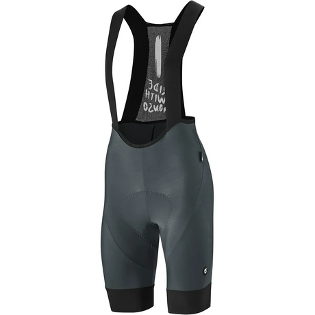 Die Gonso SQlab GO BIB Damen Fahrradhose in Größe 36, schwarz, überzeugt mit schwarzen Trägern, Mesh-Rückenteil und SQlab Sitzpolster-ideal für Radfahrerinnen und präsentiert vor weißem Hintergrund.