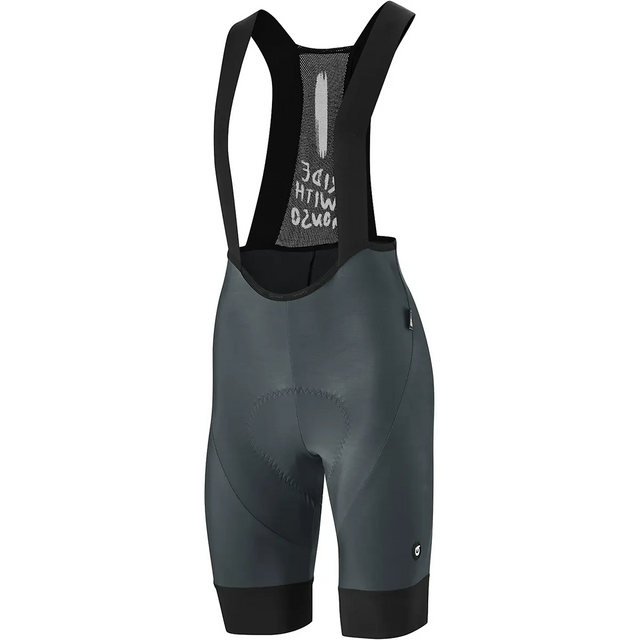 Die Gonso SQlab GO BIB Damen Fahrradhose in Größe 36, schwarz, überzeugt mit schwarzen Trägern, Mesh-Rückenteil und SQlab Sitzpolster-ideal für Radfahrerinnen und präsentiert vor weißem Hintergrund.