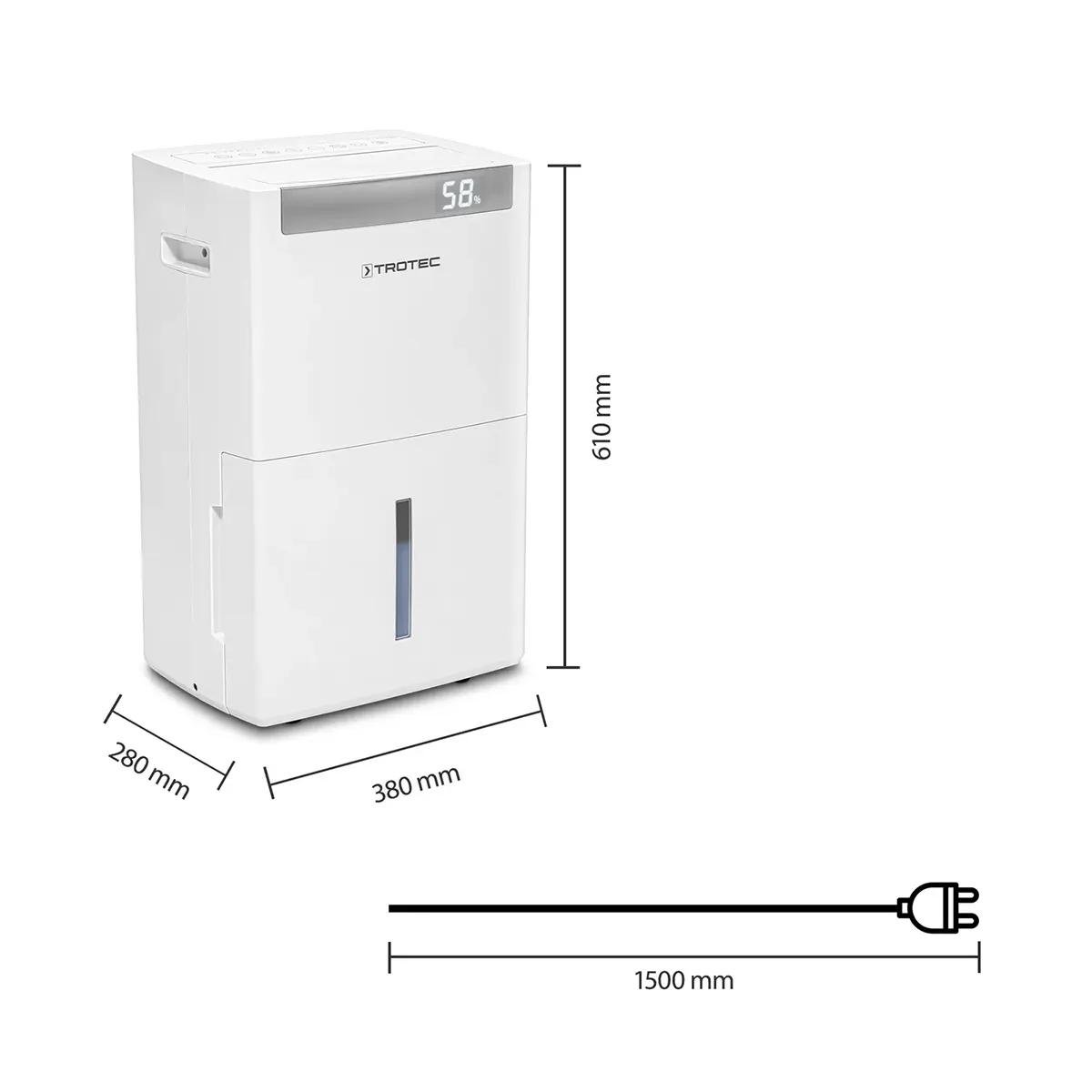 Trotec TTK-I 110 E Inverter-Luftentfeuchter - weiß