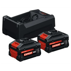 Bosch Professional Starter-Set 2× EXBA18V-55 + GAL 12V/18V-80 - schwarz