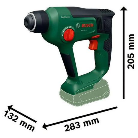 Bosch PBH 18V-14 Akku-Bohrhammer Grün