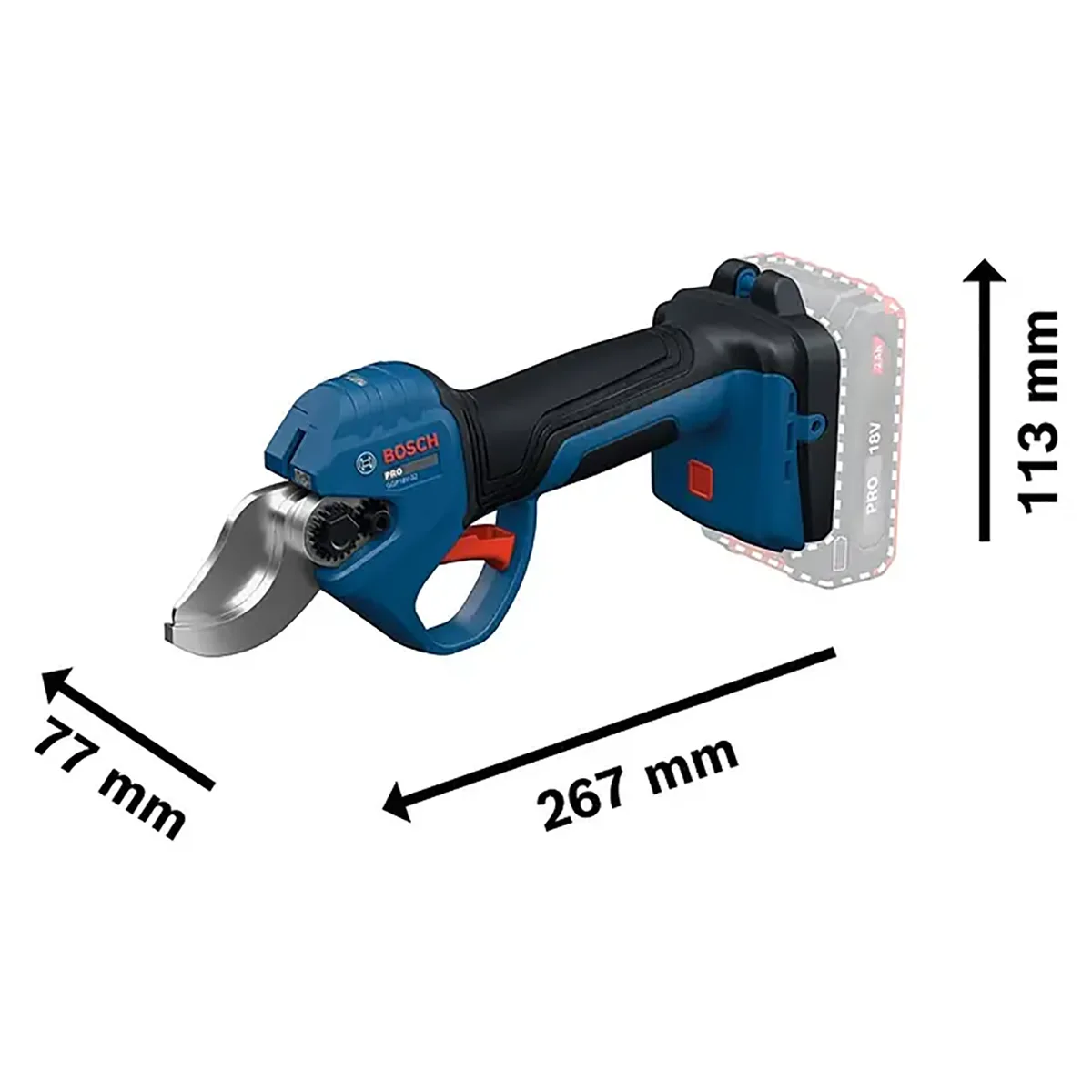 Bosch GGP18V-32 Professional Akku-Astschere - blau