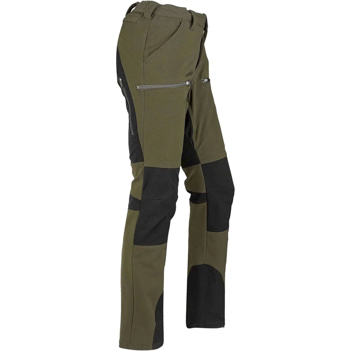 Die Hubertus EMMA Stretch Jagdhose in Größe 50 (grün) ist mit Reißverschlusstaschen, verstärkten Knien und Gesäß sowie Stretchmaterial für hohen Tragekomfort ausgestattet und damit die ideale Outdoor-Hose für jedes Abenteuer.