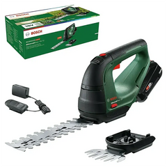 Bosch AdvancedShear 18V-10 Akku-Gras- und Strauchscherenset - grün