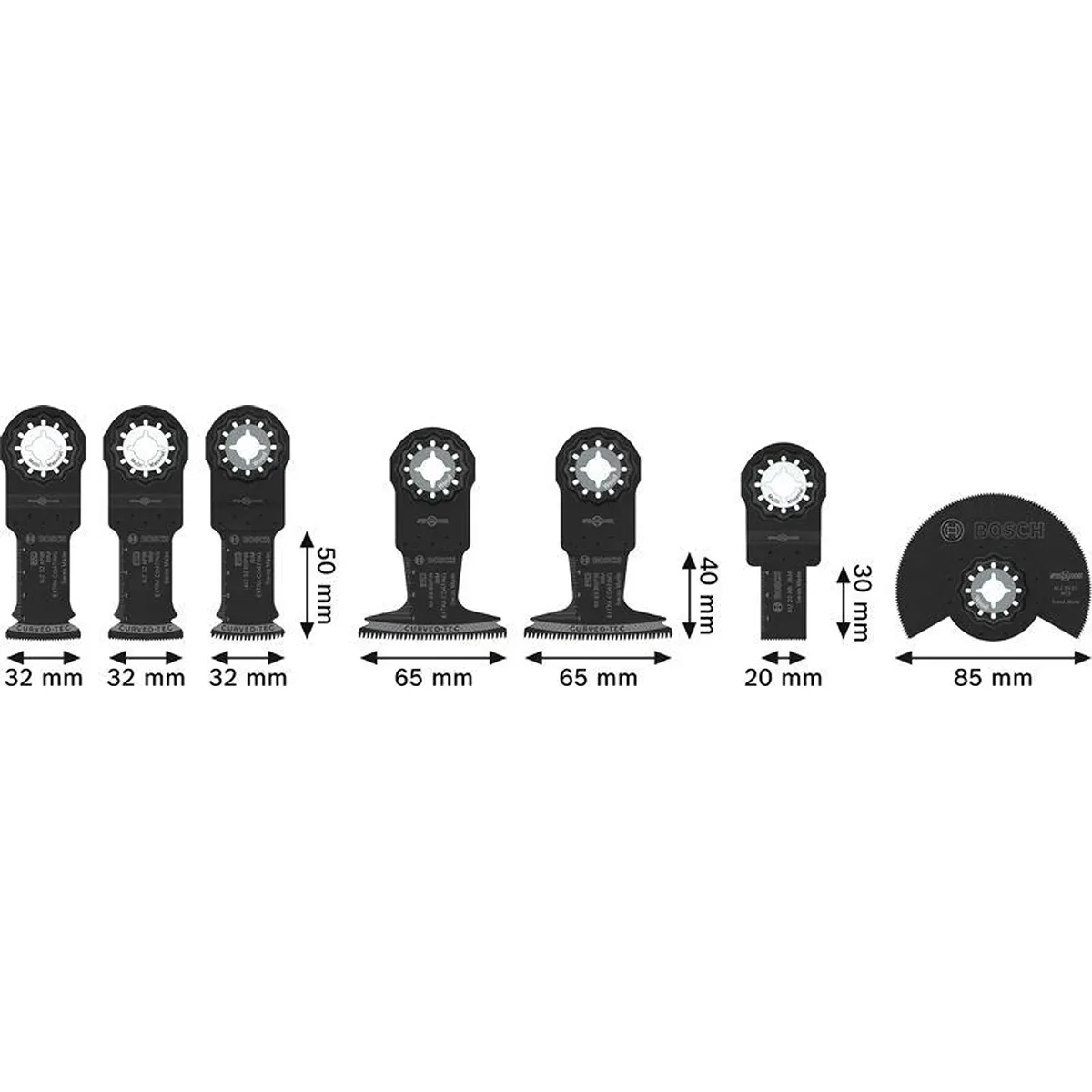 Bosch 2608669097 Starlock Holz Set - schwarz