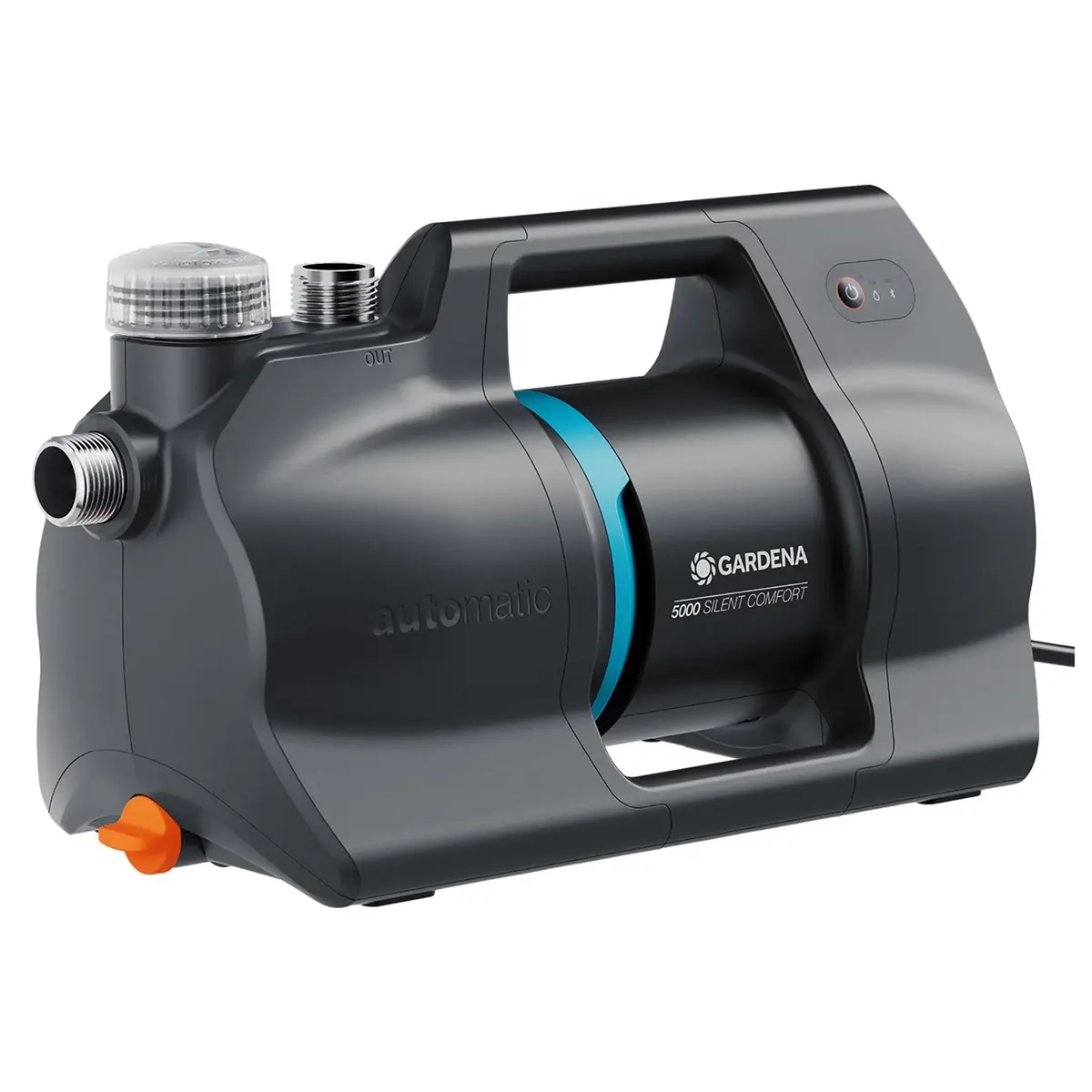 GARDENA 5000 SilentComfort Hauswasserautomat Schwarz/Grau