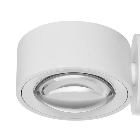 Die LED-Wandleuchte „Arcchio Rotari – weiß“ von Arcchio ist eine moderne, weiße Wandleuchte mit rundem Design und einer klaren, gewölbten Glasabdeckung, die energieeffiziente Beleuchtung für jeden modernen Raum bietet.
