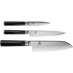 KAI Shun Santoku 3 tlg. Messer-Set - schwarz