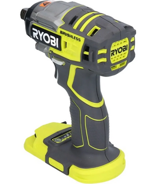Ein Ryobi R18IW7-0 ONE+ Akku-Schlagschrauber in Grün von Ryobi, mit bürstenlosem Motor und beeindruckenden 270 Nm Drehmoment – abgebildet ohne eingesetzten Akku.