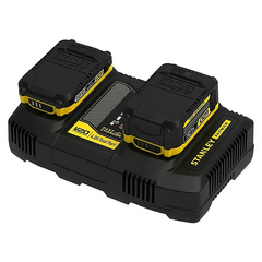 Stanley FatMax V20 SFMCB24-QW Doppel-Ladegerät Schwarz/Gelb