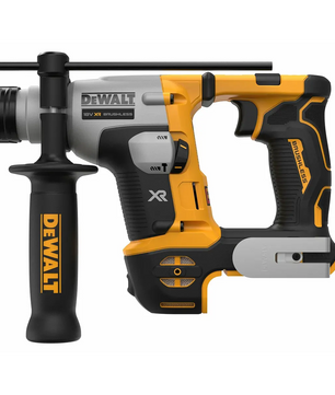 Der DEWALT DCH172N-XJ Akku-Bohrhammer (in Gelb abgebildet) verfügt über ein 18-V-SDS-plus-System und einen bürstenlosen Motor für leistungsstarke Akku-Leistung bei anspruchsvollen Aufgaben.