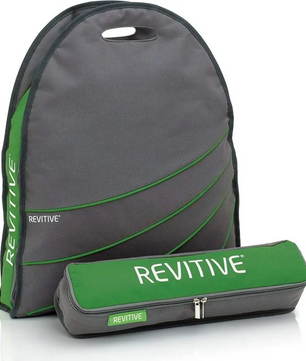 Die Revitive 1102 REV BAG Tragetasche in schwarz von Revitive verfügt über eine passende Fronttasche mit Reißverschluss - ideal zur Aufbewahrung des Revitive IX Zubehörs.
