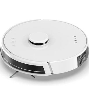 Der AENO RC2S Saugroboter in Weiß ist ein kreisförmiger Staubsaugerroboter mit minimalistischem Design und fortschrittlicher LiDAR-Navigation für eine effiziente Reinigung. Marke: AENO.