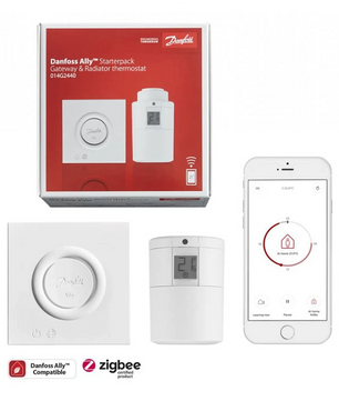 Steuern Sie Ihre Heizung mit dem Danfoss Ally Heizkörperthermostaten - weiß. Genießen Sie intelligentes Temperaturmanagement über Thermostat, Gateway und App - alles von der bewährten Marke Danfoss.