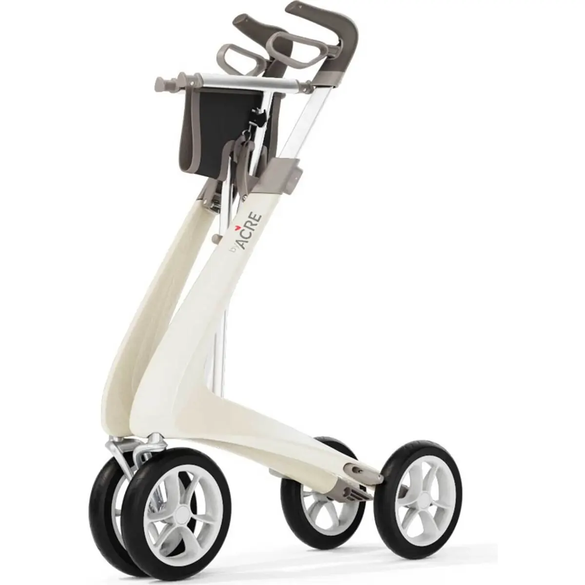 Erleben Sie mühelose Mobilität mit dem byACRE Carbon Ultralight Rollator in Weiß – einem stilvollen, weiß-grauen Vierrad-Rollator von Acre mit ergonomischen Griffen und einem eleganten, minimalistischen Design. Dieser leichte Rollator eignet sich ideal für den täglichen Gebrauch oder als perfekter Begleiter für Reisen mit dem Rollator.