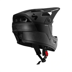 Der Sweet Protection Arbitrator MIPS Fullface Enduro Helm - S/M verfügt über einen Kinnschutz, Belüftungslöcher, ein MIPS Sicherheitssystem und eine verstellbare Gurtschnalle.