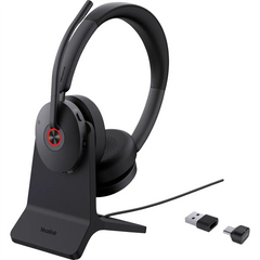 Yealink BH74 Teams Bluetooth-Headset mit Ladestation Schwarz