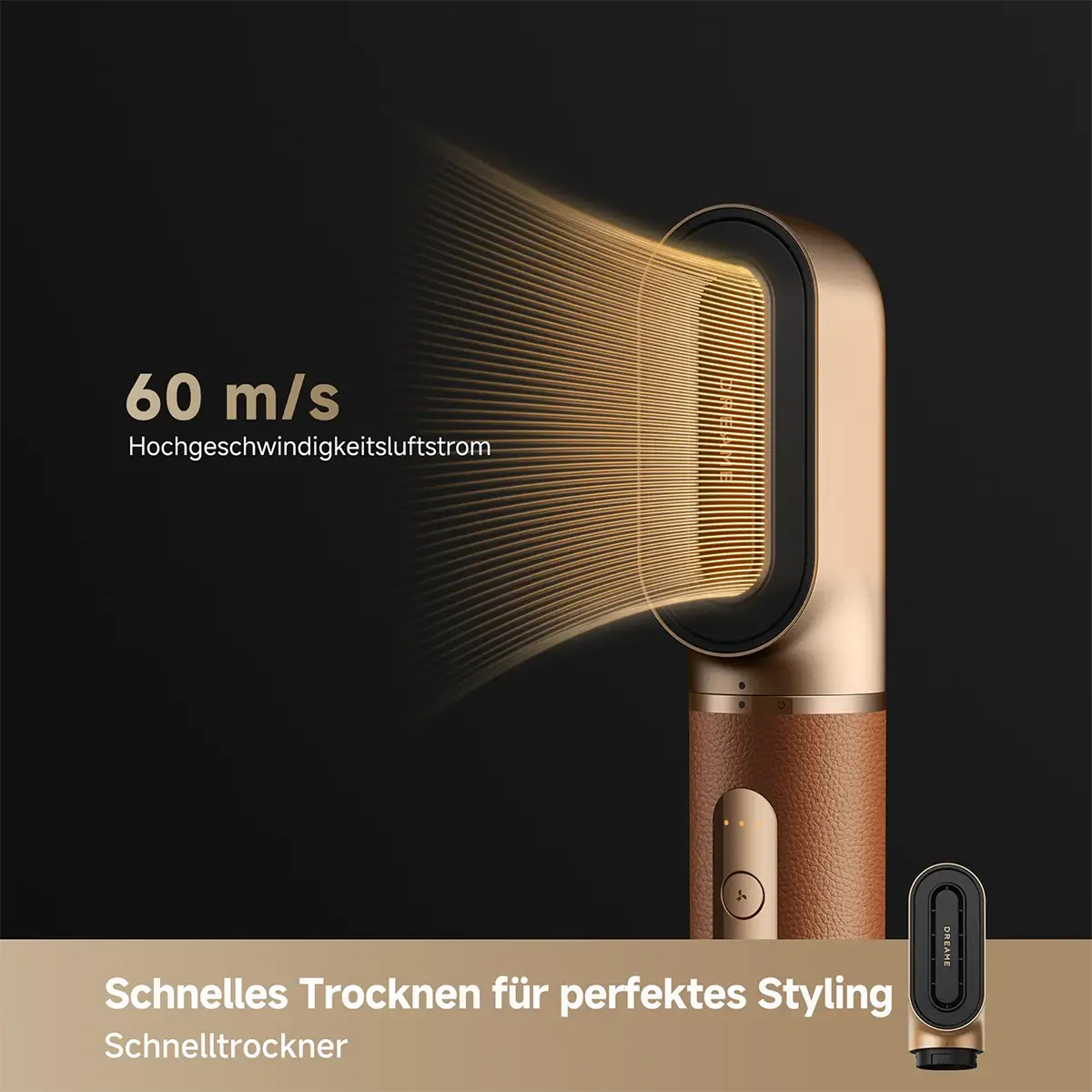 Der DREAME AirStyle Pro 7-in-1-Hairstyler liefert schnelle 60 m/s Luftstrom für blitzschnelles Haarstyling. Dieses vielseitige Set von DREAME sorgt in Minuten für mühelose, moderne Looks.