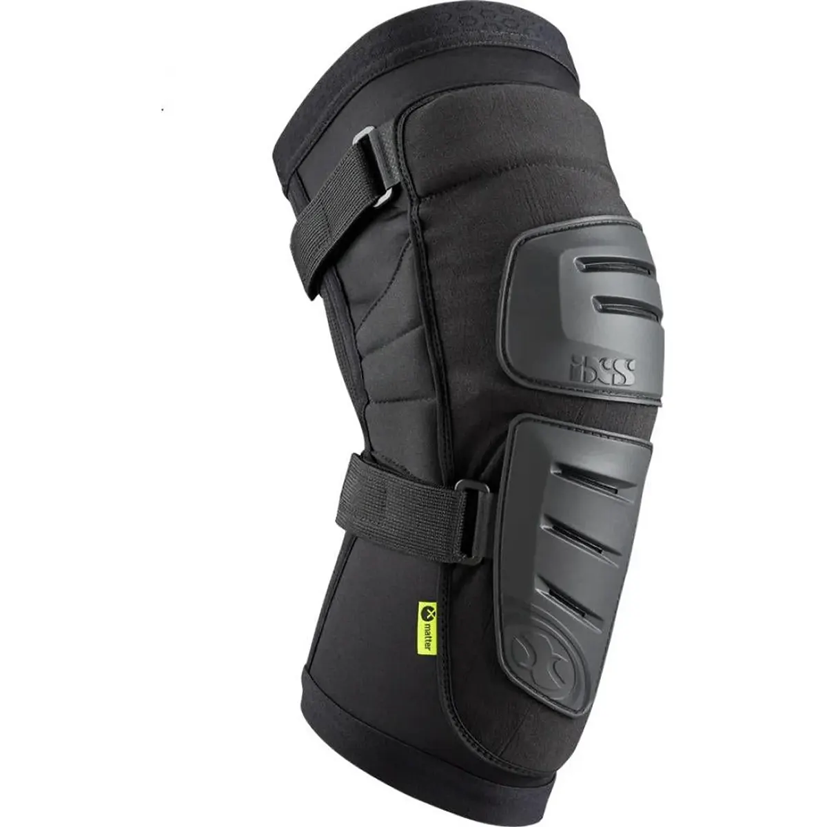 Der IXS Sports Division Trigger Race Knieschützer (Größe L, schwarz) verfügt über verstellbare Riemen und eine Hartschale als Aufprallschutz, ideal für den Sport, den Einsatz im Bikepark oder zur Unterstützung bei Verletzungen.