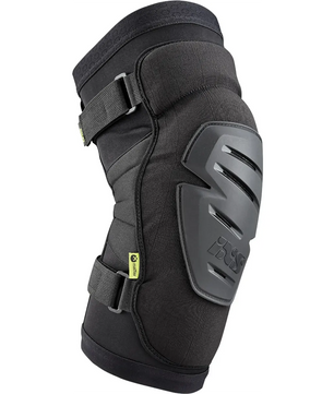 Der IXS Sports Division Carve EVO+ Race Knieschützer in Größe M, schwarz, verfügt über verstellbare Riemen und eine harte Frontschale für Aufprallschutz - ideal als Enduro- oder Hybrid-Knieschützer bei anspruchsvollen Fahrten.