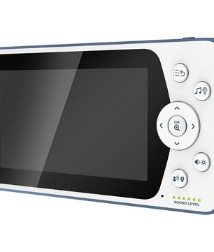 Der TELEFUNKEN VM-F600 Video-Babymonitor von Telefunken verfügt über ein großes Display, Bedientasten und Kontrollleuchten auf der Vorderseite und bietet eine klare HD-Videoübertragung für eine einfache Überwachung.