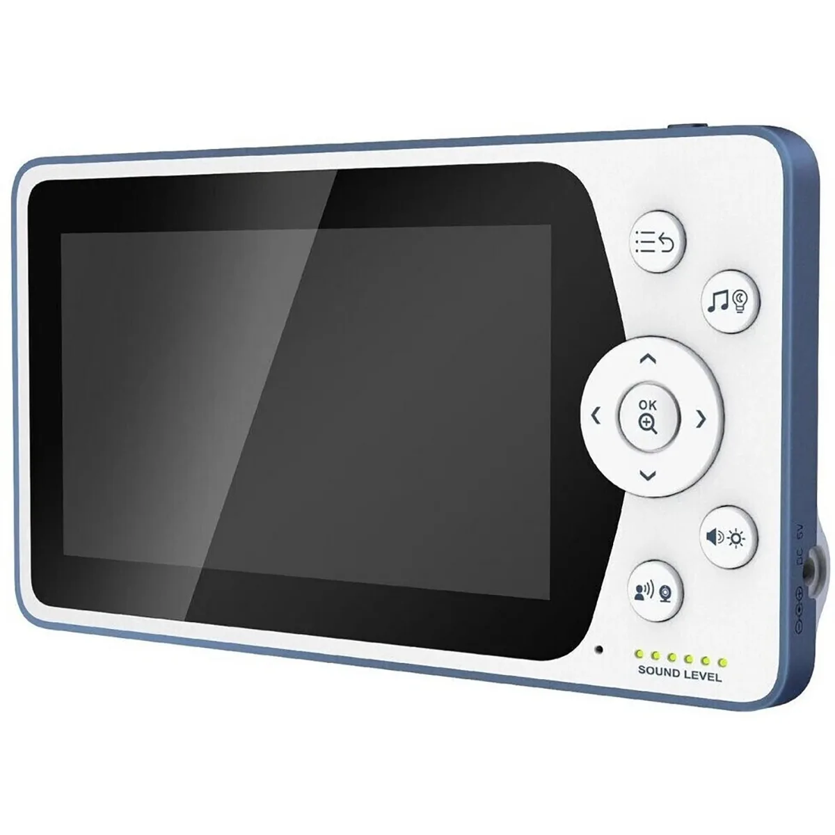 Der TELEFUNKEN VM-F600 Video-Babymonitor von Telefunken verfügt über ein großes Display, Bedientasten und Kontrollleuchten auf der Vorderseite und bietet eine klare HD-Videoübertragung für eine einfache Überwachung.