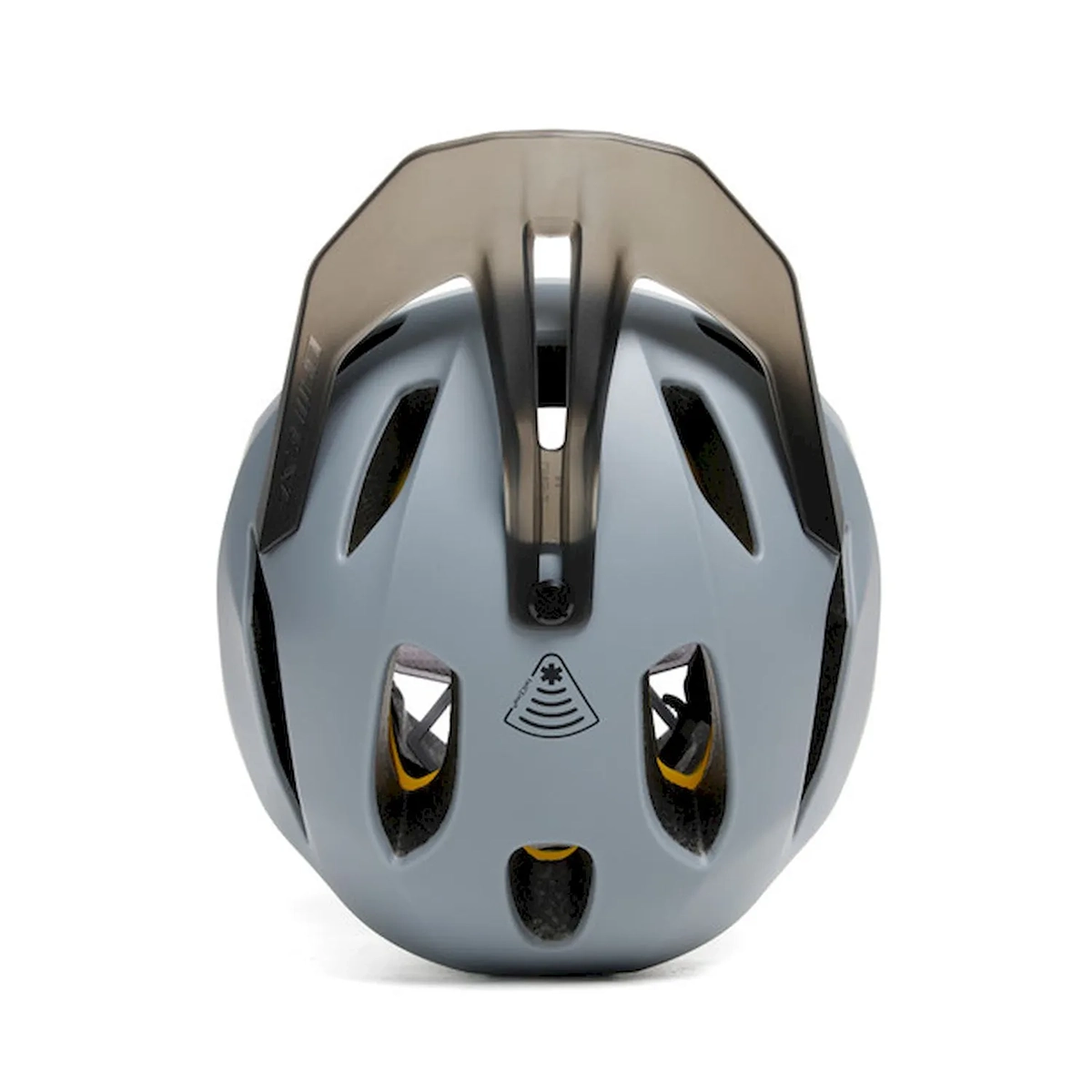 Der Dainese Linea 03 MIPS Helm in Grau (Größe L/XL) überzeugt mit Belüftungsöffnungen, schwarzem, verstellbarem Visier und moderner MIPS-Technologie - ideal für MTB-Touren und extra Sicherheit von Dainese.