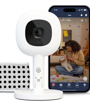 Das Nanit Pro mit Flex-Ständer von Nanit ist ein Babyphone in Weiß mit Kamera, Atemüberwachung, Schlaftracking und Sensorpad - bietet Live-Video auf dem Smartphone für maximale Sicherheit Ihres Babys.