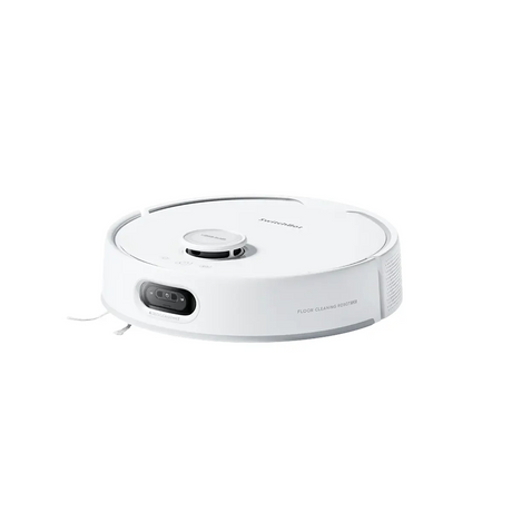 Der SwitchBot S20 Saugwischroboter – weiß von SwitchBot besticht durch ein elegantes, rundes Design in Weiß und wird vor einem schlichten weißen Hintergrund gezeigt.