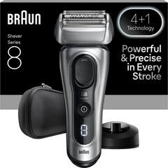 Braun Series 8 8617s Elektrorasierer Silber/Schwarz