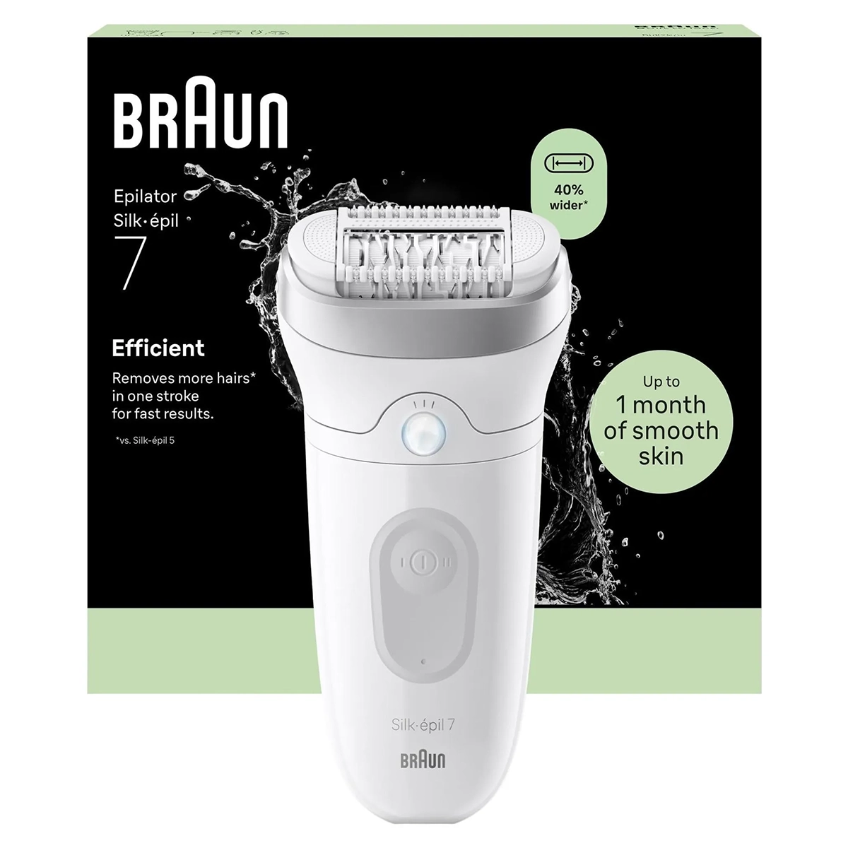 Braun Silk·épil 7 7-000 Epilierer - weiß/rosa