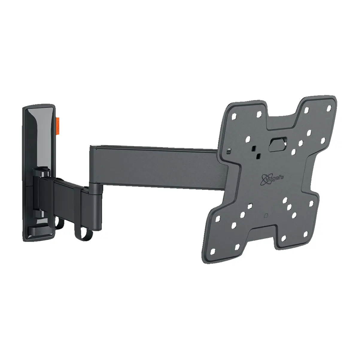 Die TV-Wandhalterung TVM 3245 von Vogel’s in Schwarz ist eine verstellbare Wandhalterung mit ausziehbarem Arm, die schwenk- und neigbar ist, über mehrere Schraubenlöcher verfügt und mit VESA-Maßen von 75x75 bis 200x200 für Flachbildfernseher kompatibel ist.