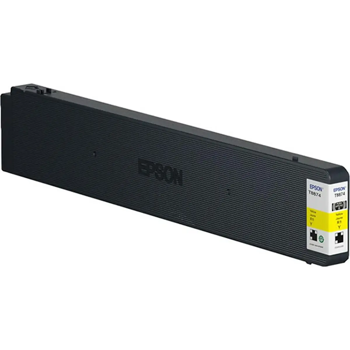 Epson T8874 / C13T887400 gelbe Tintenpatrone von Epson, abgebildet auf weißem Hintergrund; kompatibel mit dem WorkForce Enterprise WF-C17590 und verwendet originale gelbe Tinte. Auch als Epson-Tintenpatrone bezeichnet.