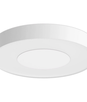 Die Philips Hue Xamento LED-Deckenleuchte in Weiß ist eine runde, moderne, flache Deckenleuchte – ideal als LED-Badezimmer-Deckenleuchte für die Smart-Home-Beleuchtung von Philips.