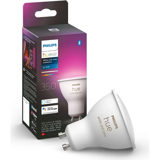 Philips Hue White & Color Ambiance GU10 350 lm LED-Lampe - weiß