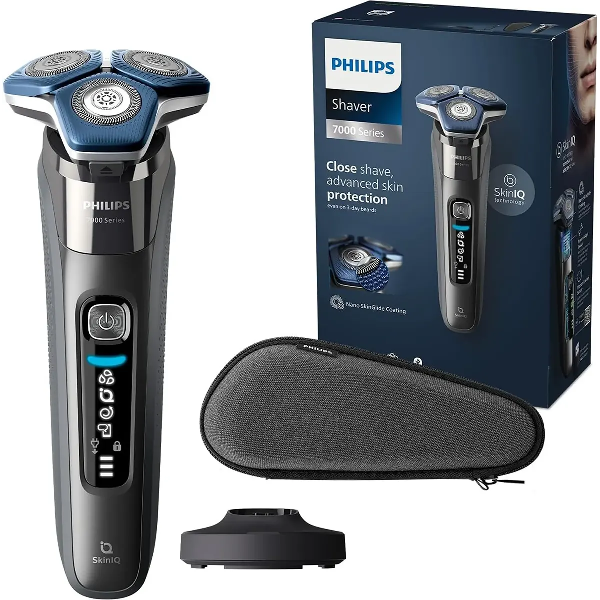Philips Shaver Series 7000 S7887/35 Elektrorasierer Dunkelchrom