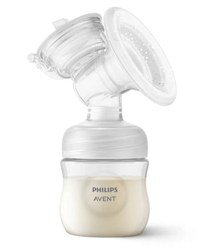 Die Philips Avent Elektrische Einzelmilchpumpe SCF395/01 von Philips fängt die Milch effizient in der Flasche auf. Das von der Natural Motion Technologie inspirierte Design sorgt für einen sanften und effektiven Ausdruck.