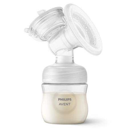 Die Philips Avent Elektrische Einzelmilchpumpe SCF395/01 von Philips fängt die Milch effizient in der Flasche auf. Das von der Natural Motion Technologie inspirierte Design sorgt für einen sanften und effektiven Ausdruck.