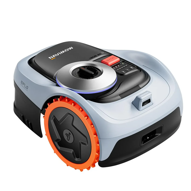 Der Segway Navimow i208 AWD Mähroboter in Grau von Segway verfügt über Allradantrieb für hervorragende Traktion und arbeitet ohne Begrenzungskabel. Er besticht durch ein elegantes, modernes Design und bietet fortschrittlichen Komfort für die automatisierte Rasenpflege.