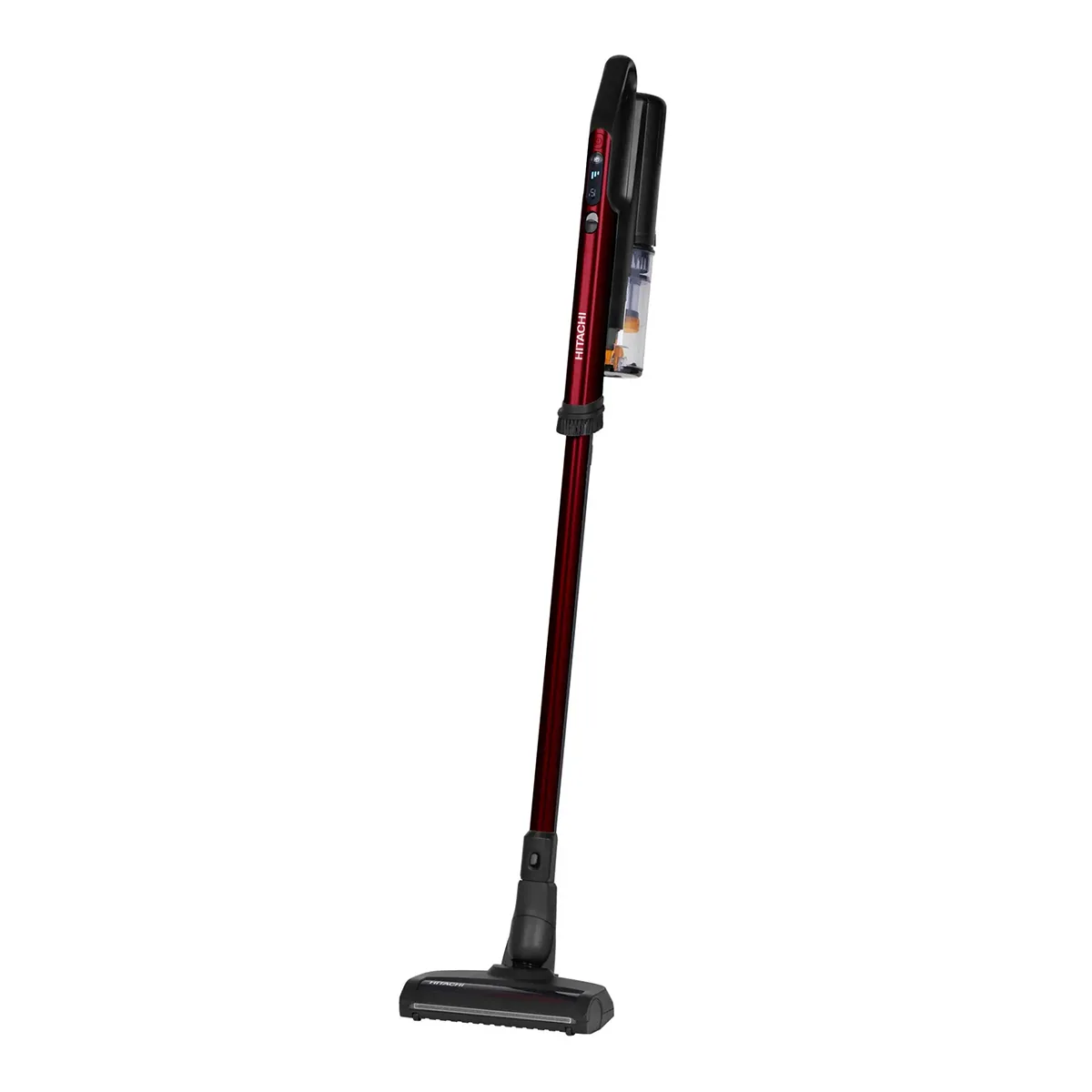 Der Hitachi PV-XH 4 PL AR Akkusauger - rot von Hitachi bietet ein schlankes, aufrechtes Design in rot und automatische Bodenerkennung für eine einfache Reinigung auf allen Bodenarten.