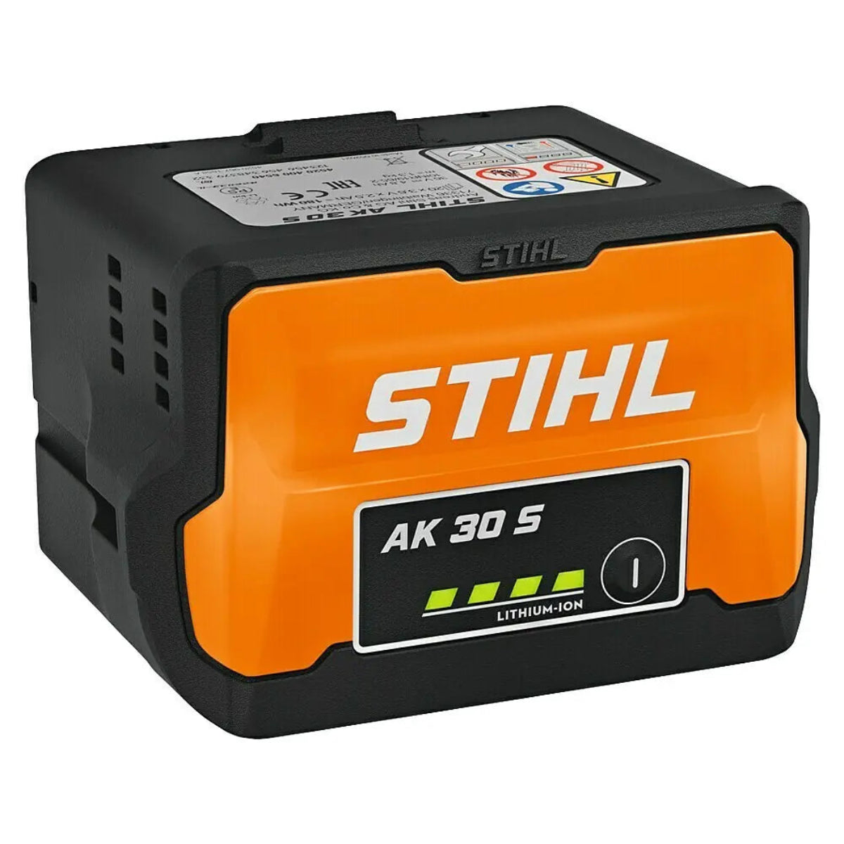 Der STIHL AK-30 S Akku - schwarz mit Lithium-Ionen-Technologie und LED-Ladeanzeige bietet zuverlässige Power in schwarz. Er ist ein zuverlässiger Bestandteil des vielseitigen STIHL AK-Systems.