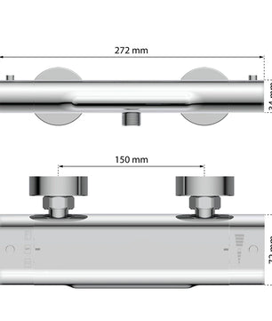 EISL CARNEO 1330090 Wannenthermostat - silber