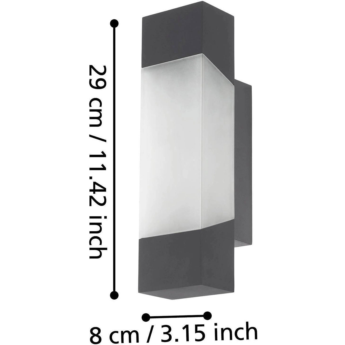 EGLO Gorzano 97222 LED-Außenwandleuchte - schwarz